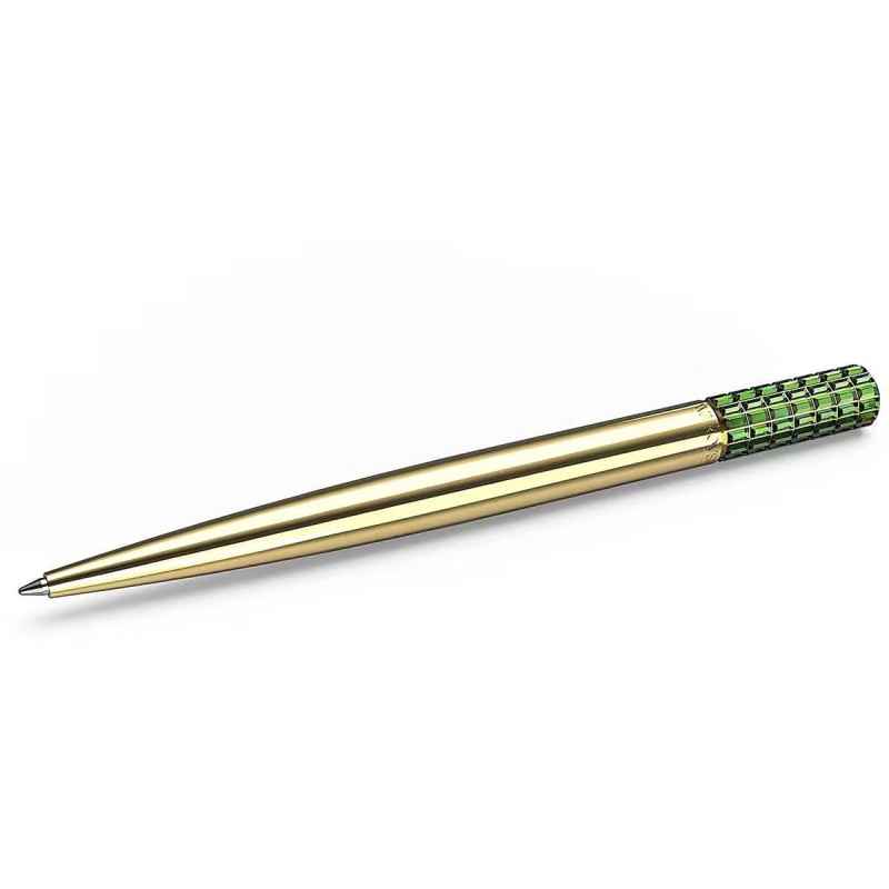 PENNA SFERA VERDE PLACCATA COLOR ORO LUCENT DONNA SWAROVSKI PENNA SFERA VERDE PLACCATA COLOR ORO LUCENT DONNA SWAROVSKI