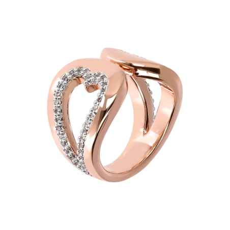 ANELLO CUORE CON ZIRCONI MIS.12 DONNA BRONZALLURE  WSBZ01837.W-12 BRONZALLURE