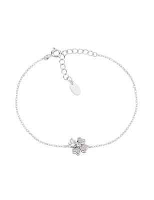 BRACCIALE QUADRICUORE ZIRCONI BIANCHI DONNA AMEN  BRQUBB AMEN