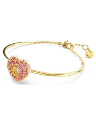 BRACCIALE RIGIDO HYPERBOLA CUORE ROSA DONNA SWAROVSKI 