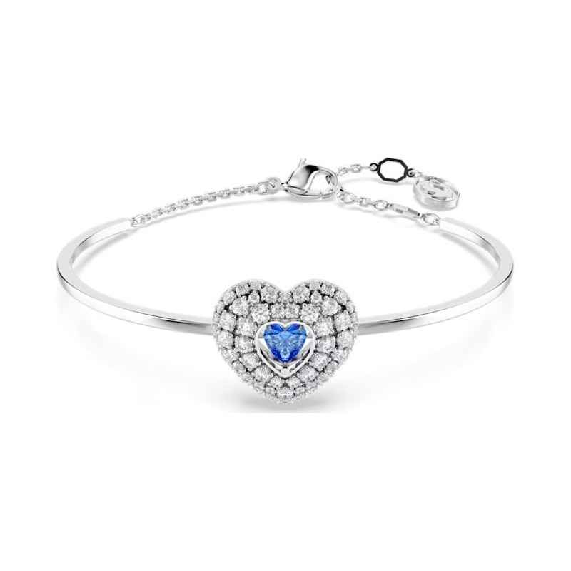 BRACCIALE RIGIDO HYPERBOLA CUORE BLU DONNA SWAROVSKI BRACCIALE RIGIDO HYPERBOLA CUORE BLU DONNA SWAROVSKI