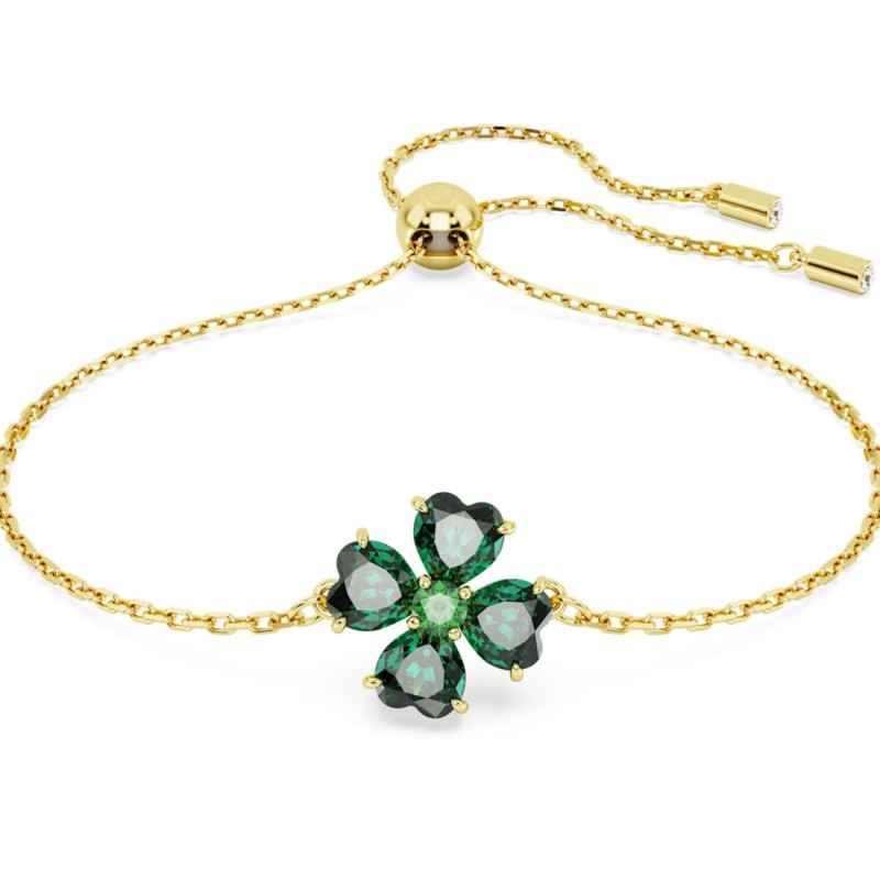 BRACCIALE IDYLLIA QUADRIFOGLIO VERDE DONNA SWAROVSKI BRACCIALE IDYLLIA QUADRIFOGLIO VERDE DONNA SWAROVSKI