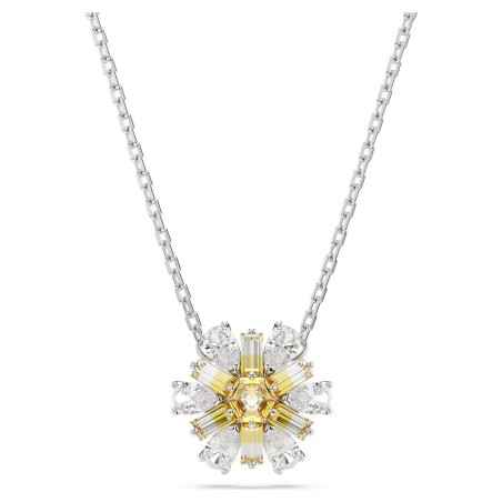 COLLANA PENDENTE IDYLLIA FIORE GIALLO RODIO DONNA SWAROVSKI 