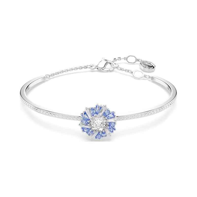 BRACCIALE RIGIDO IDYLLIA FIORE BLU DONNA SWAROVSKI BRACCIALE RIGIDO IDYLLIA FIORE BLU DONNA SWAROVSKI