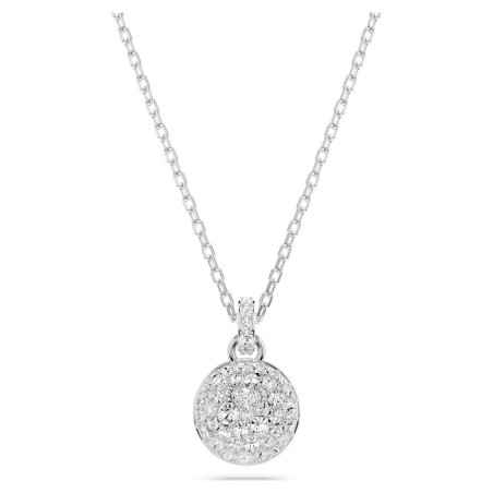 COLLANA METEORA BIANCA PLACCATA RODIO DONNA SWAROVSKI  5683446 SWAROVSKI
