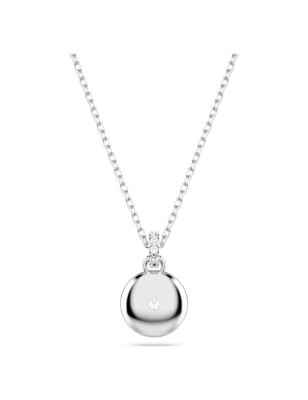 COLLANA METEORA BIANCA PLACCATA RODIO DONNA SWAROVSKI  5683446 SWAROVSKI