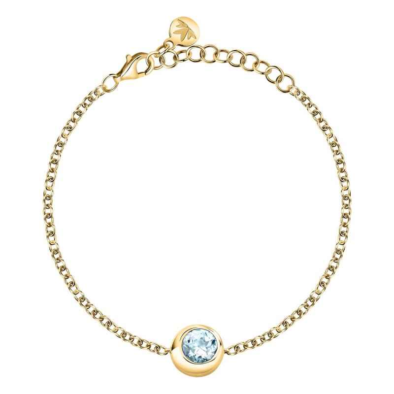 BRACCIALE TOPAZIO BLU DORATO TESORI ETERNI DONNA MORELLATO BRACCIALE TOPAZIO BLU DORATO TESORI ETERNI DONNA MORELLATO