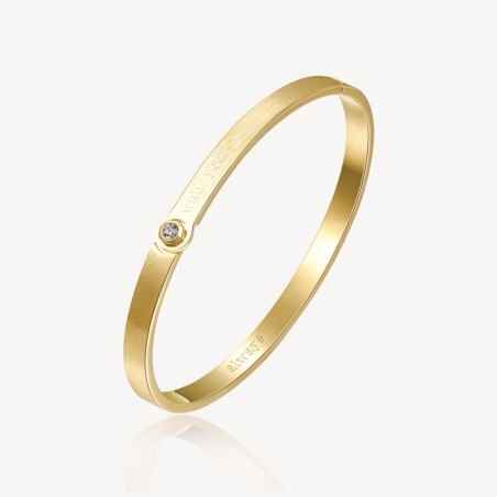 BRACCIALE RIGIDO WITH YOU PVD COLOR ORO UOMO BROSWAY  BWY16A BROSWAY