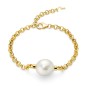 BRACCIALE PERLA DORATO GIOCHI DI PERLE DONNA MILUNA BRACCIALE PERLA DORATO GIOCHI DI PERLE DONNA MILUNA