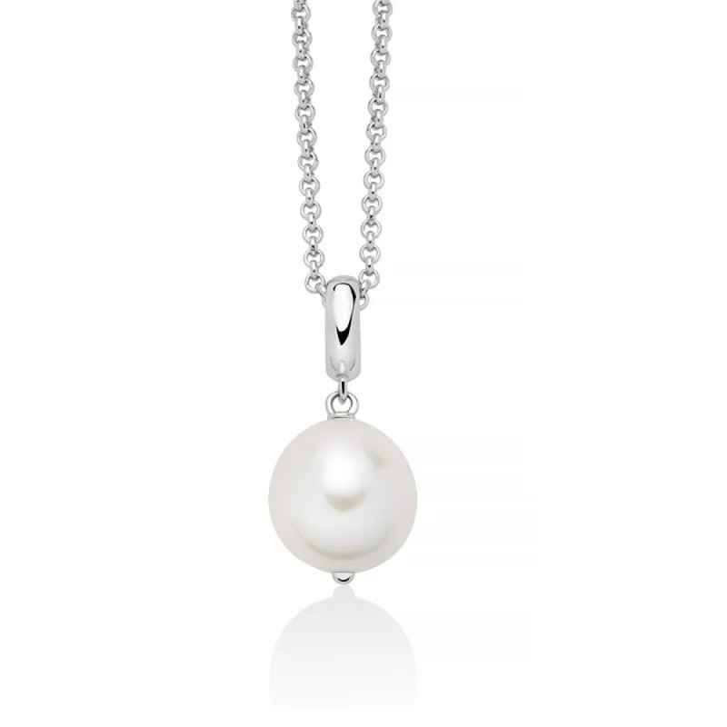 COLLANA PENDENTE PERLA ARGENTO GIOCHI DI PERLE DONNA MILUNA COLLANA PENDENTE PERLA ARGENTO GIOCHI DI PERLE DONNA MILUNA