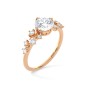 ANELLO ORO ROSA DIAMANTI COLTIVATI DONNA AMA ANELLO ORO ROSA DIAMANTI COLTIVATI DONNA AMA