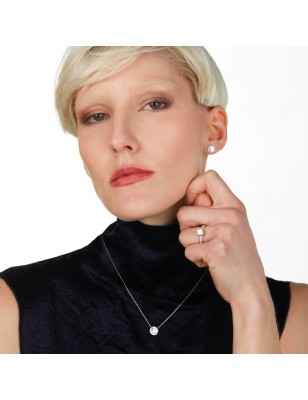 COLLANA ORO BIANCO DIAMANTI COLTIVATI DONNA AMA  AMA-GI-102-16 AMA