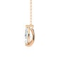COLLANA ORO ROSA DIAMANTE COLTIVATO DONNA AMA COLLANA ORO ROSA DIAMANTE COLTIVATO DONNA AMA