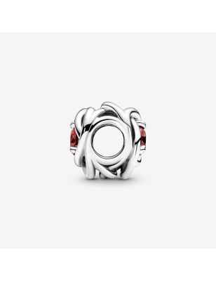 CHARM CERCHIO ETERNO ROSSO FUOCO LUGLIO PANDORA