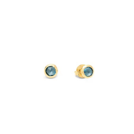 ORECCHINI LOOP AZZURRO PICCOLI DONNA GIOVANNI RASPINI  12135 GIOVANNI RASPINI