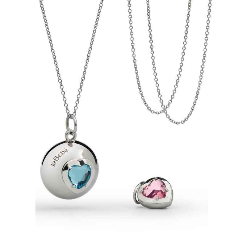 COLLANA ARGENTO DUE PIETRE COLORATE SUONAMORE DONNA LE BEBE' COLLANA ARGENTO DUE PIETRE COLORATE SUONAMORE DONNA LE BEBE'