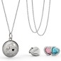 COLLANA ARGENTO DUE PIETRE COLORATE SUONAMORE DONNA LE BEBE' COLLANA ARGENTO DUE PIETRE COLORATE SUONAMORE DONNA LE BEBE'