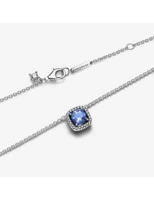 COLLANA PUNTO LUCE QUADRATO BLU DONNA PANDORA TIMELESS