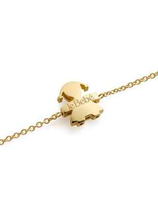 BRACCIALE BIMBA ORO GIALLO I TESORINI BIG DONNA LE BEBE' 