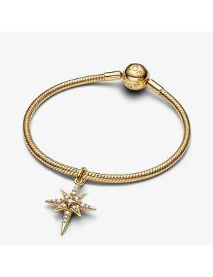 CHARM PENDENTE STELLA POLARE DORATO DONNA PANDORA  763608C01 PANDORA