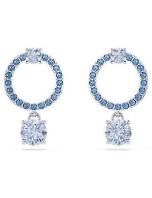 ORECCHINI PENDENTI ATTRACT ROUND BLU DONNA SWAROVSKI  5723563 SWAROVSKI