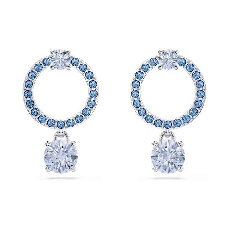 ORECCHINI PENDENTI ATTRACT ROUND BLU DONNA SWAROVSKI ORECCHINI PENDENTI ATTRACT ROUND BLU DONNA SWAROVSKI