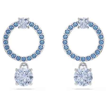 ORECCHINI PENDENTI ATTRACT ROUND BLU DONNA SWAROVSKI  5723563 SWAROVSKI