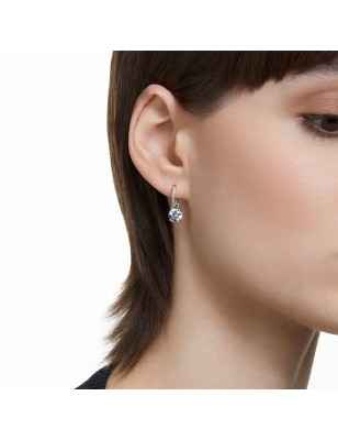 ORECCHINI PENDENTI TAGLIO ROUND PLACCATO RODIO DONNA SWAROVSKI CONSTELLA 5636717 SWAROVSKI
