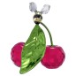 DECORAZIONE IDYLLIA APE E CILIEGIA DONNA SWAROVSKI DECORAZIONE IDYLLIA APE E CILIEGIA DONNA SWAROVSKI