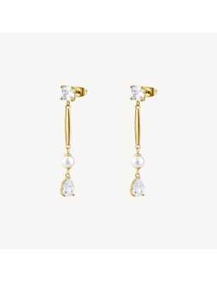 ORECCHINI PENDENTI PERLE ZIRCONI AFFINITY BROSWAY BFF186 BROSWAY