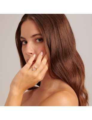ANELLO AFFINITY PERLA ZIRCONE M14 PVD ORO BROSWAY BFF191B BROSWAY