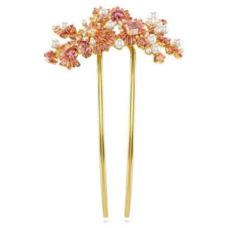 FERMAGLIO GEMA CRYSTAL PEARL FIORE ROSA SWAROVSKI 5689051 SWAROVSKI