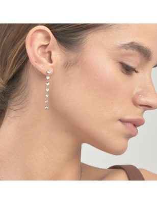 ORECCHINI PENDENTI CON CRISTALLI BIANCHI DONNA BROSWAY