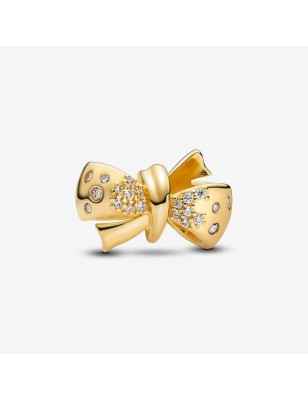 CHARM FIOCCO PLACCATO ORO DONNA PANDORA  763442C01 PANDORA