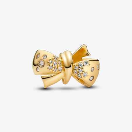 CHARM FIOCCO PLACCATO ORO DONNA PANDORA  763442C01 PANDORA