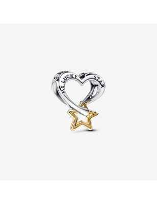 CHARM OPENWORK CUORE E STELLA MY LUCKY STAR DONNA PANDORA  763513C00 PANDORA