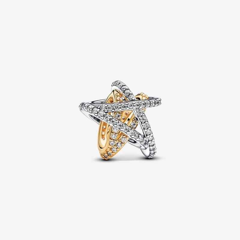 CHARM STELLA INTRECCIATA LUMINOSA DONNA PANDORA CHARM STELLA INTRECCIATA LUMINOSA DONNA PANDORA