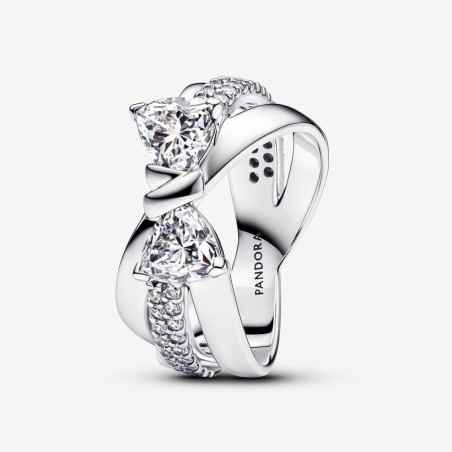 ANELLO FASCIA INTRECCIATA FIOCCO LUMINOSO MIS.54 PANDORA TIMELESS 193553C01-54 PANDORA