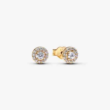 ORECCHINI PUNTO LUCE E PAVE' COLOR ORO PANDORA TIMELESS 263019C01 PANDORA