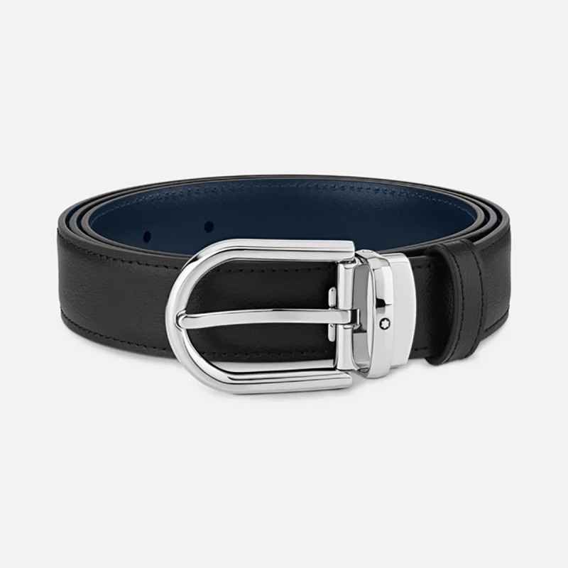 CINTURA REVERSIBILE NERA BLU 30MM UOMO MONTBLANC CINTURA REVERSIBILE NERA BLU 30MM UOMO MONTBLANC