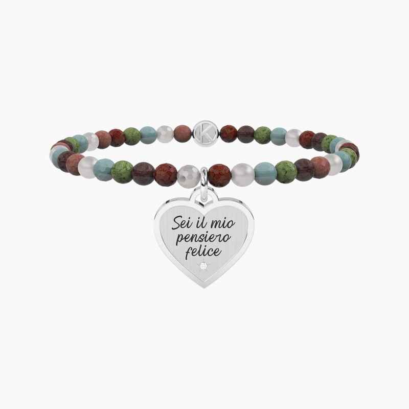 BRACCIALE CUORE PENSIERO FELICE DONNA KIDULT BRACCIALE CUORE PENSIERO FELICE DONNA KIDULT