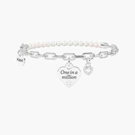 BRACCIALE ONE IN A MILLION PERLE E ZIRCONE DONNA KIDULT 