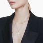 COLLANA INSIGNE PENDENTE CROCE BIANCA DONNA SWAROVSKI COLLANA INSIGNE PENDENTE CROCE BIANCA DONNA SWAROVSKI