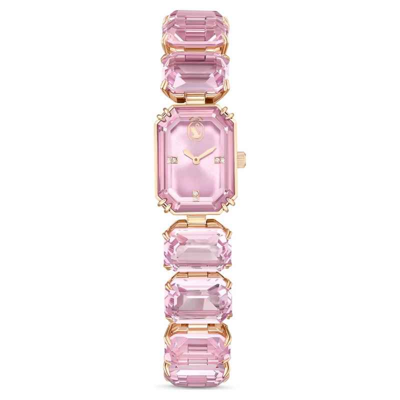 OROLOGIO BRACCIALETTO TAGLIO OCTAGON ROSA SWAROVSKI OROLOGIO BRACCIALETTO TAGLIO OCTAGON ROSA SWAROVSKI