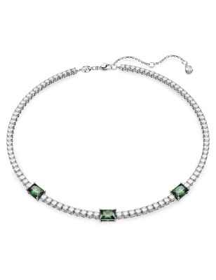COLLANA MATRIX TENNIS TAGLIO MISTO VERDE DONNA SWAROVSKI  5666168 SWAROVSKI