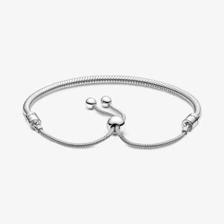 BRACCIALE ARGENTO CHIUSURA SCORREVOLE PANDORA