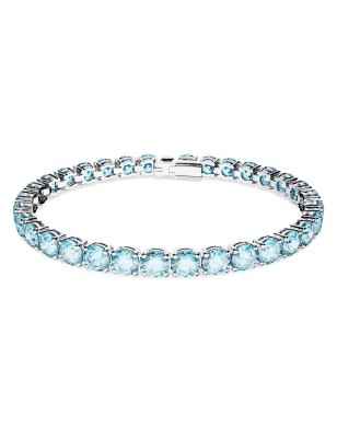 BRACCIALE TENNIS TAGLIO TONDO BLU M DONNA SWAROVSKI  5648928 SWAROVSKI