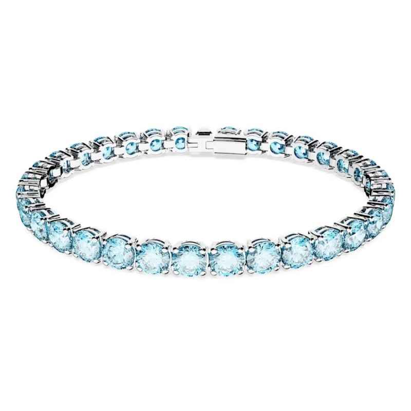 BRACCIALE TENNIS TAGLIO TONDO BLU M DONNA SWAROVSKI BRACCIALE TENNIS TAGLIO TONDO BLU M DONNA SWAROVSKI