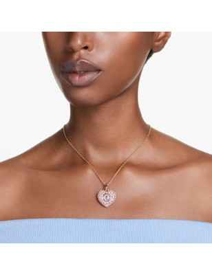 COLLANA HYPERBOLA CUORE ROSA CRYSTAL PEARL SWAROVSKI 5680784 SWAROVSKI
