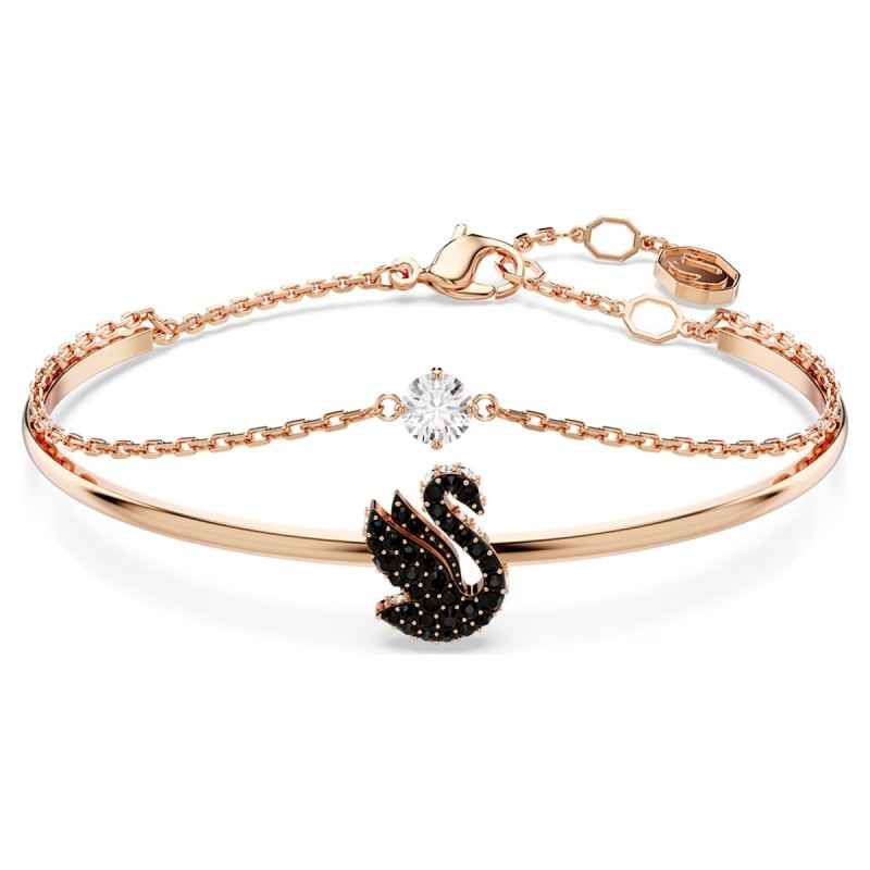 BRACCIALE RIGIDO SWAN CIGNO NERO SWAROVSKI BRACCIALE RIGIDO SWAN CIGNO NERO SWAROVSKI